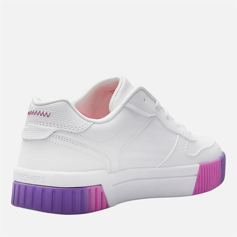 SKECHERS Girls Jade Trainers White/Multi