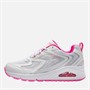 SKECHERS Junior Girls Uno So Wavy Skech-Air Trainers White/Pink