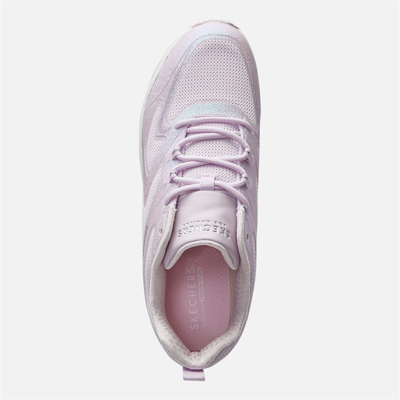 SKECHERS Girls Uno Skech-Air Trainers Light Pink