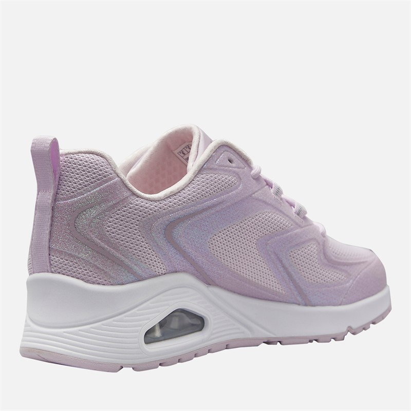 SKECHERS Girls Uno Skech-Air Trainers Light Pink