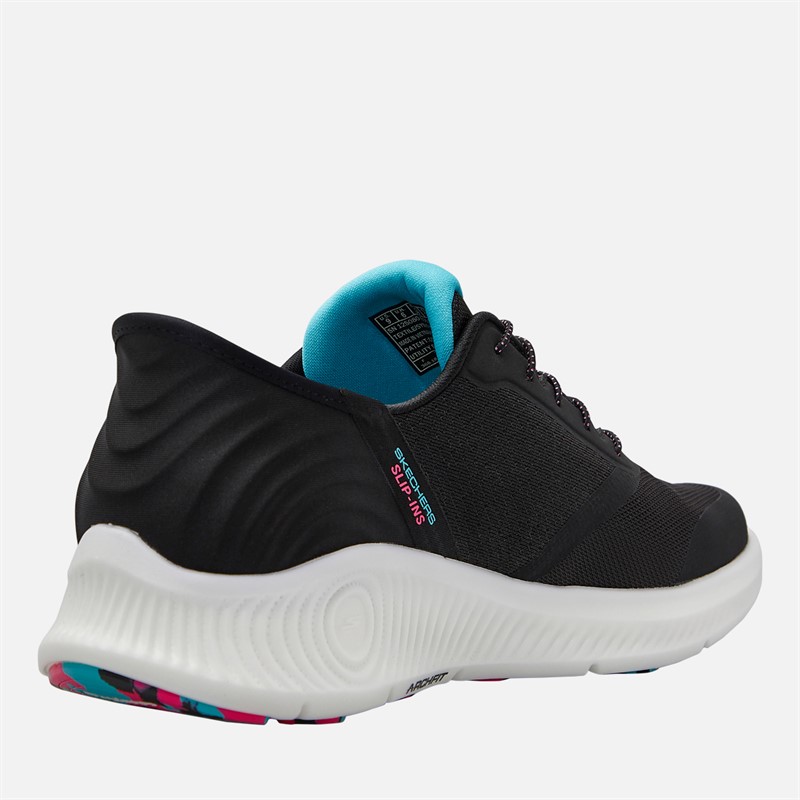 SKECHERS Womens Slip-Ins Arch Fit Go Walk Anywhere Trainers Black/Multi