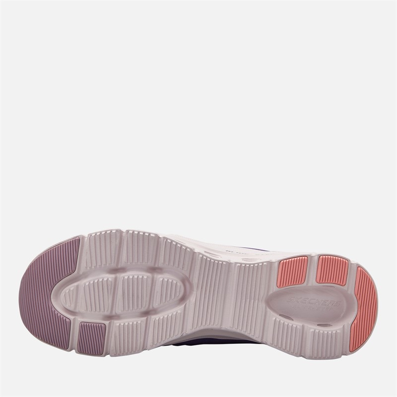 SKECHERS Womens Slip-Ins Glide Step Pro Trainers Purple/Coral