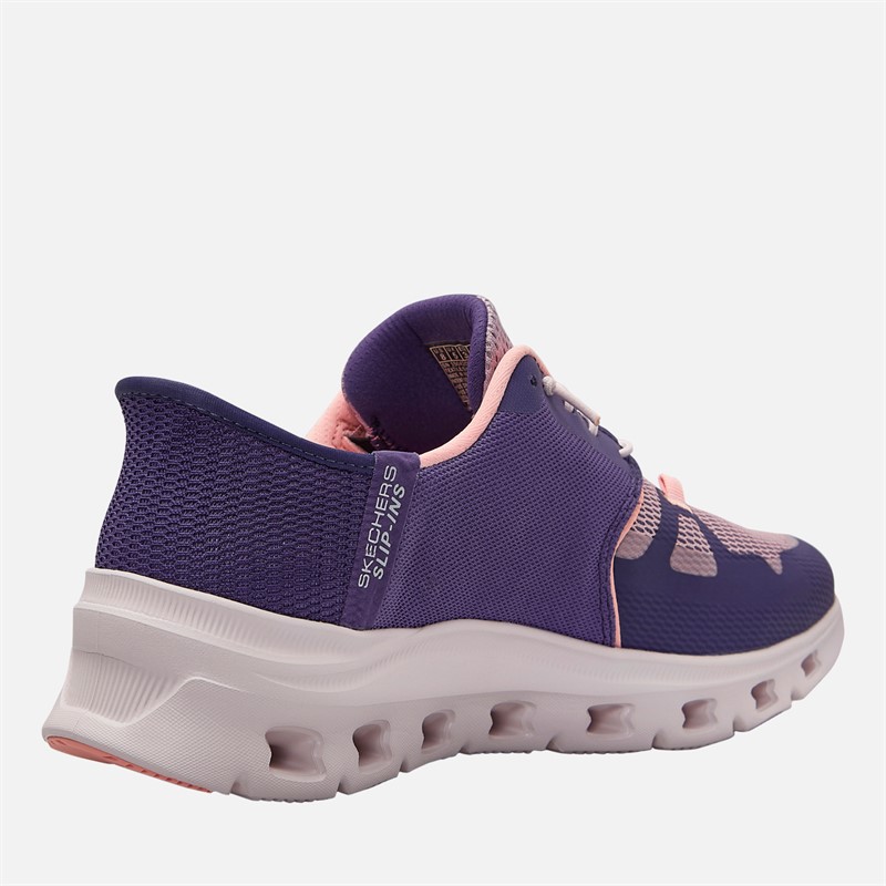 SKECHERS Womens Slip-Ins Glide Step Pro Trainers Purple/Coral