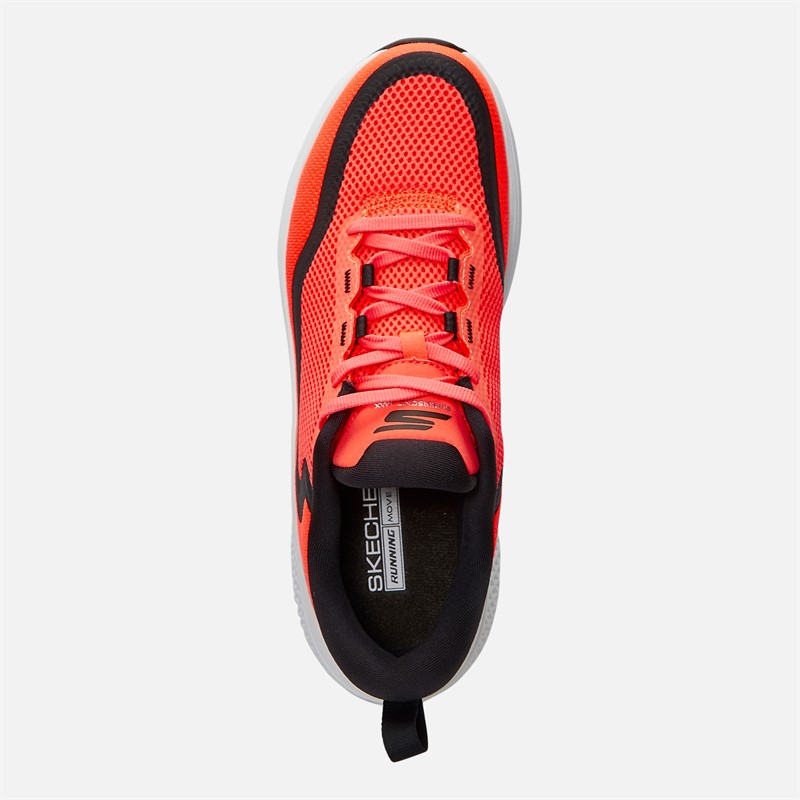 SKECHERS Mens Go Run Supersonic Neutral Running Shoes Trainers Red/Black