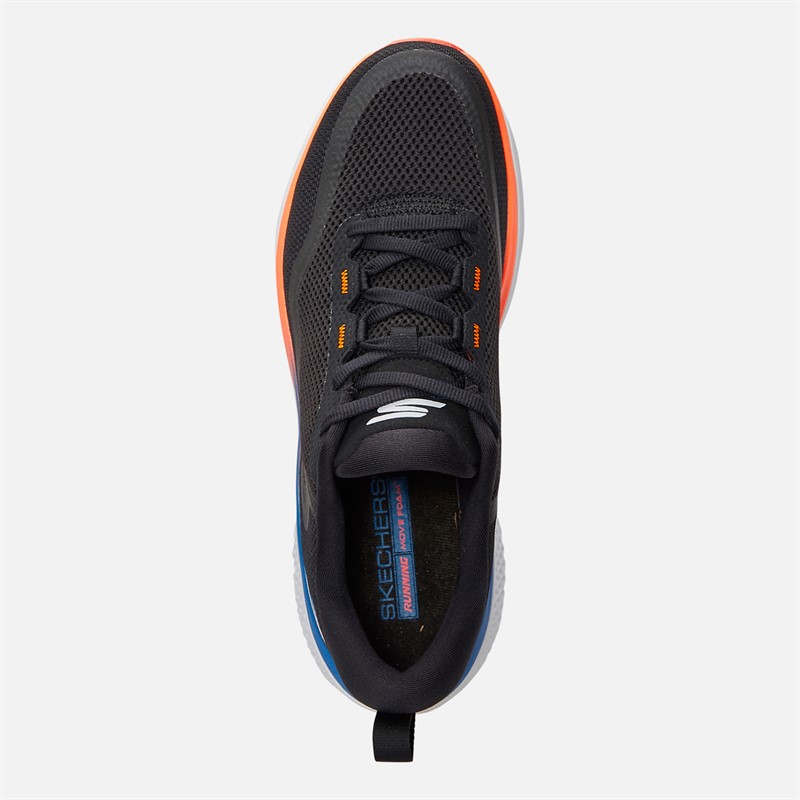 SKECHERS Mens Go Run Supersonic Neutral Running Shoes Trainers Black/Multi