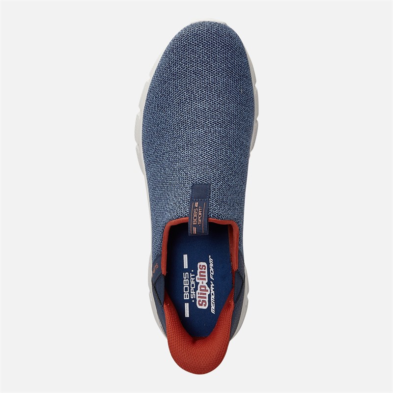 SKECHERS Mens Slip Ins Bobs B Flex Heights Edge Trainers Navy
