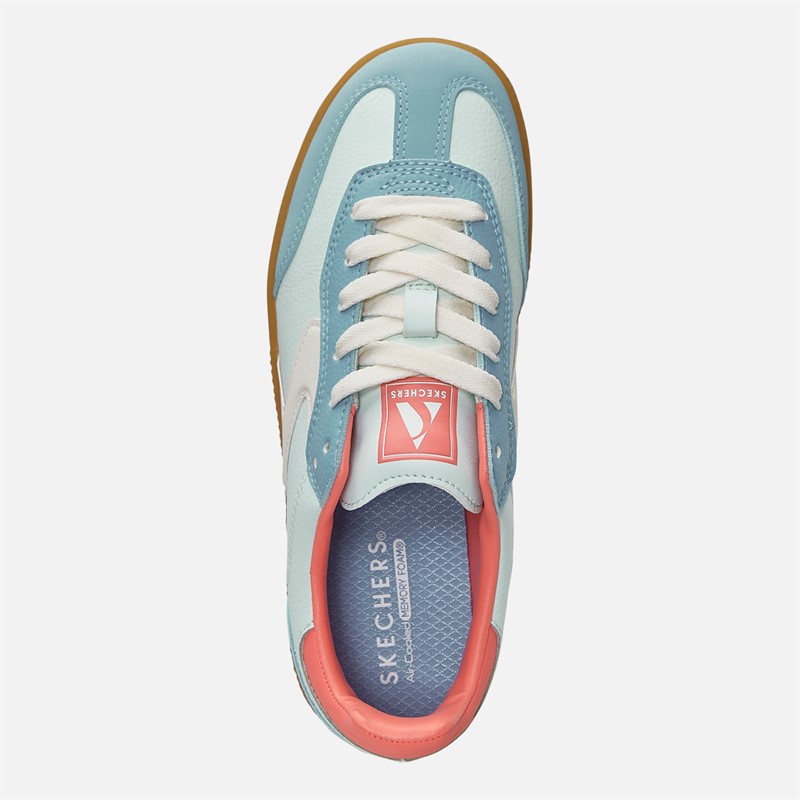 SKECHERS Girls Hotshot Little Kickoff Trainers Light Blue/Multi
