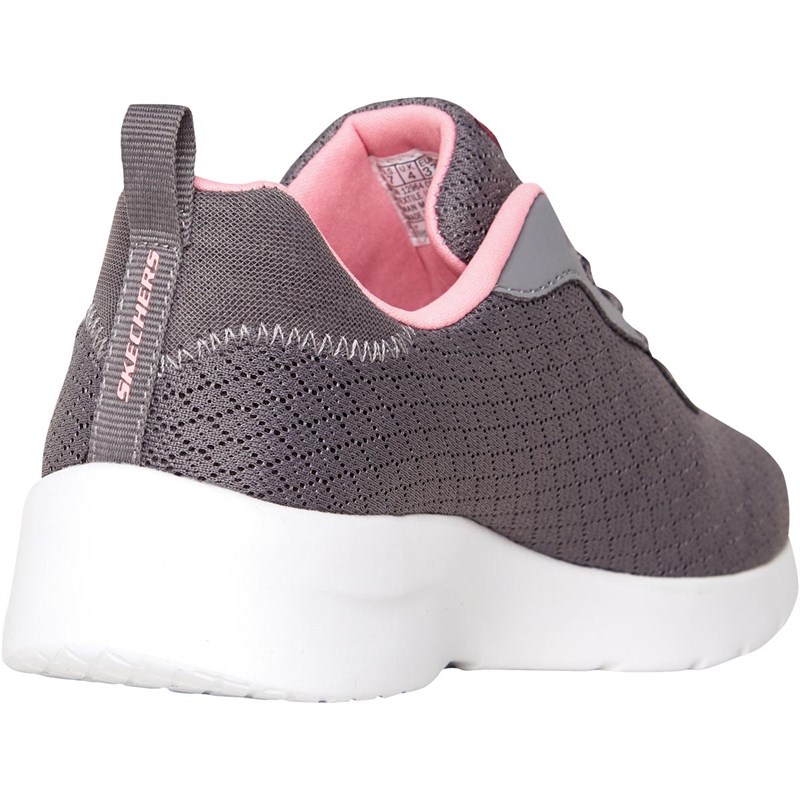 lógica Debería Espolvorear Buy SKECHERS Womens Dynamight 2.0 Eye To Eye Trainers Charcoal/Coral