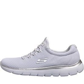 skechers summits white silver