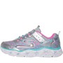 SKECHERS Galaxy Lights Sneakers Silber