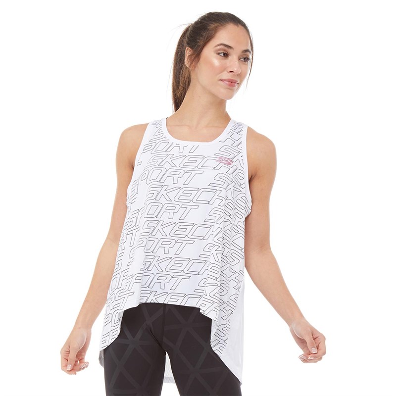 Buy SKECHERS Womens Dharma Yoga Loose Fit Vest White
