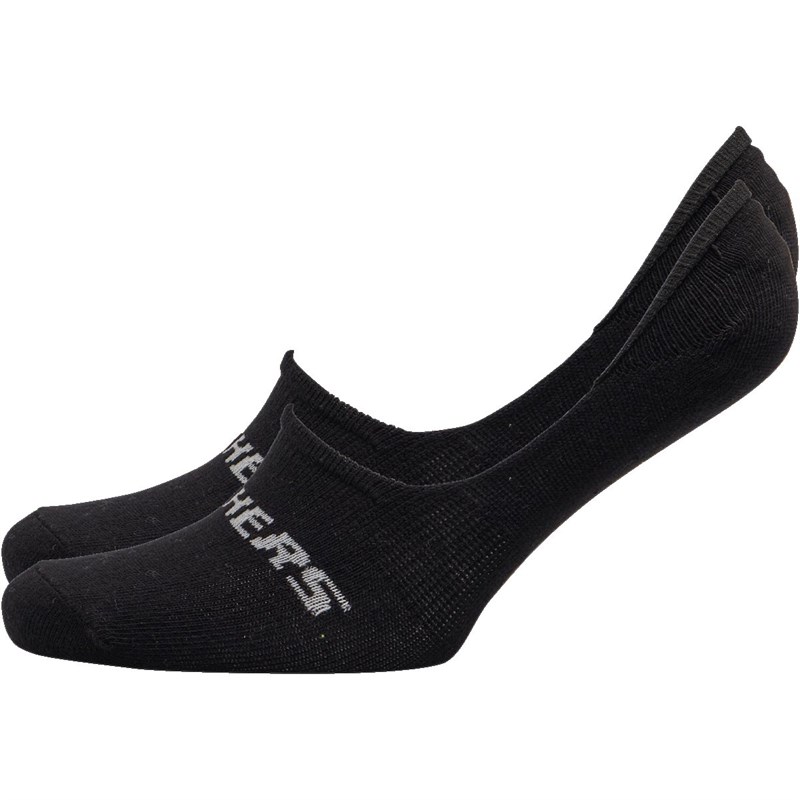 Buy SKECHERS Two Pack Basic Footie Socks Black