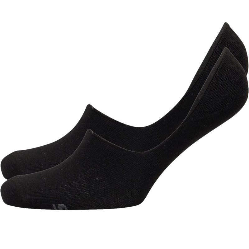 Buy SKECHERS Mens Two Pack Basic Footie Socks Black