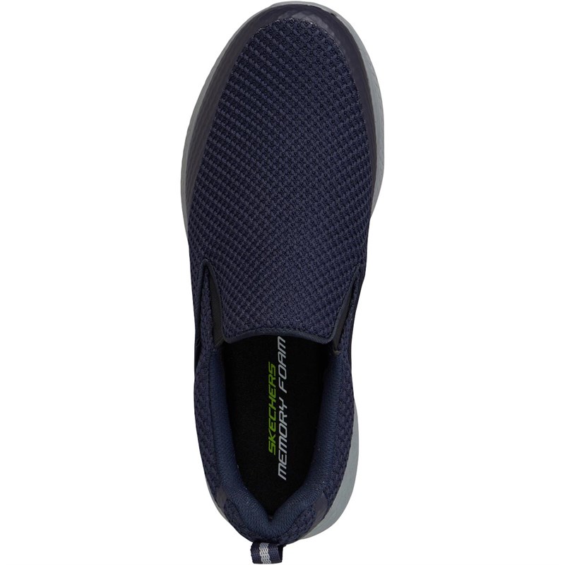 skechers memory foam mens navy
