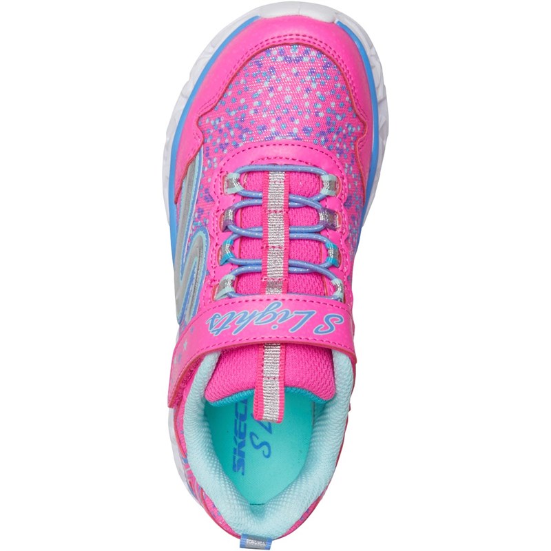 Buy SKECHERS Infant Girls Galaxy Lights Neon Pink/Multi