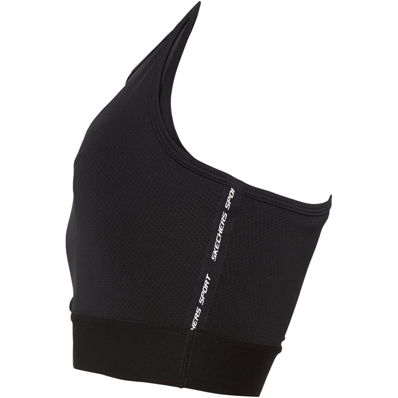 womens skechers midnight run sports bra top