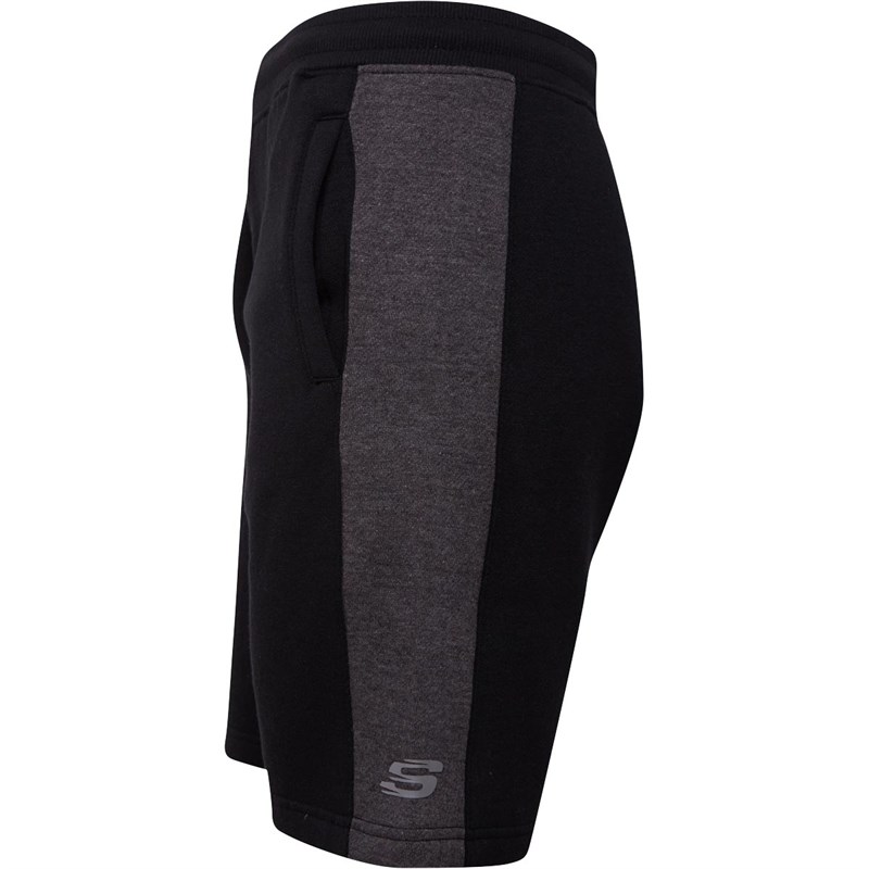 SKECHERS Mens Kacey Performance Fleece Shorts Black