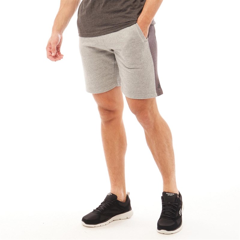 fleece shorts grey