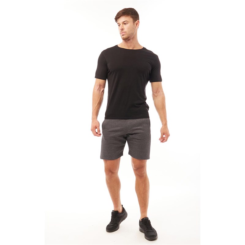 SKECHERS Mens Kacey Performance Fleece Shorts Char Marl