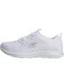 SKECHERS Womens City Pro Glow On Trainers White/Silver