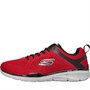 SKECHERS Mens Equalizer 3.0 Trainers Red/Black