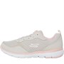 SKECHERS Womens Flex Appeal 3.0 Go Forward Trainers Natural/Pink