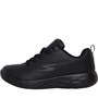 SKECHERS Junior Girls Go Run 600 Recess Chic School Trainers Black/Black