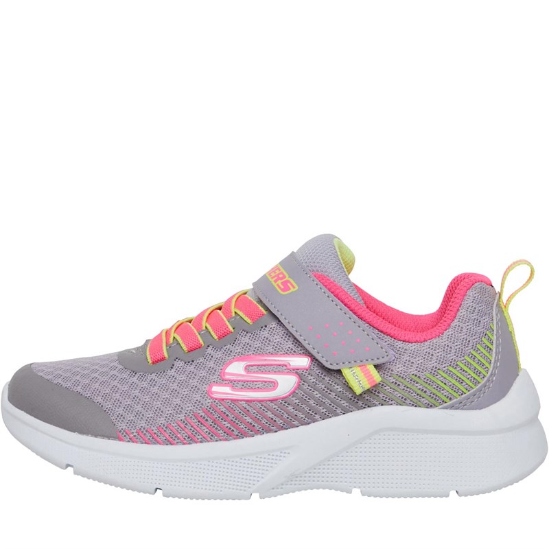 grey pink skechers