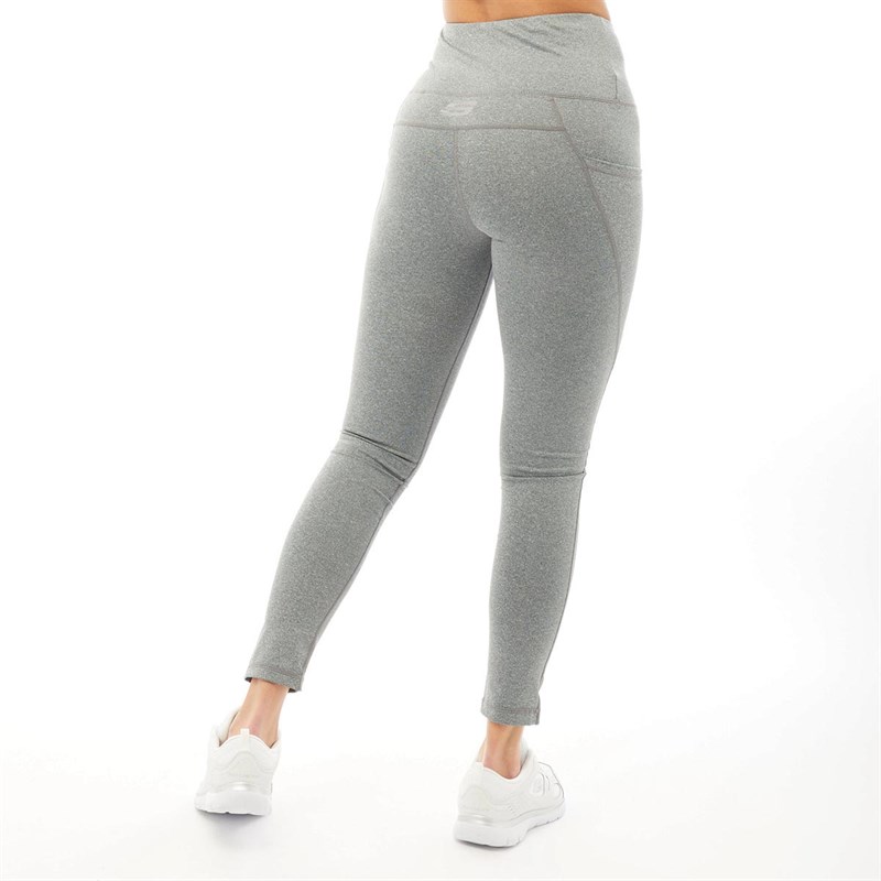 Buy SKECHERS Womens Mille Phone Pocket High Waisted Tight Leggings Grey