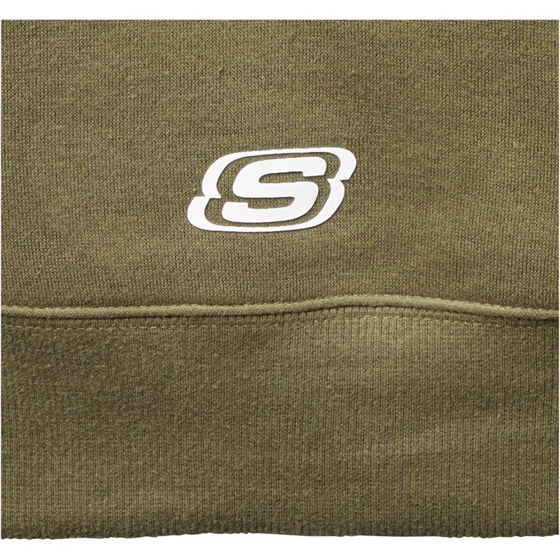 SKECHERS Herren SKECHERS Bennett Logo Kapuzentop Khaki