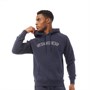 SKECHERS Mens Bennett Logo Hoodie Blue
