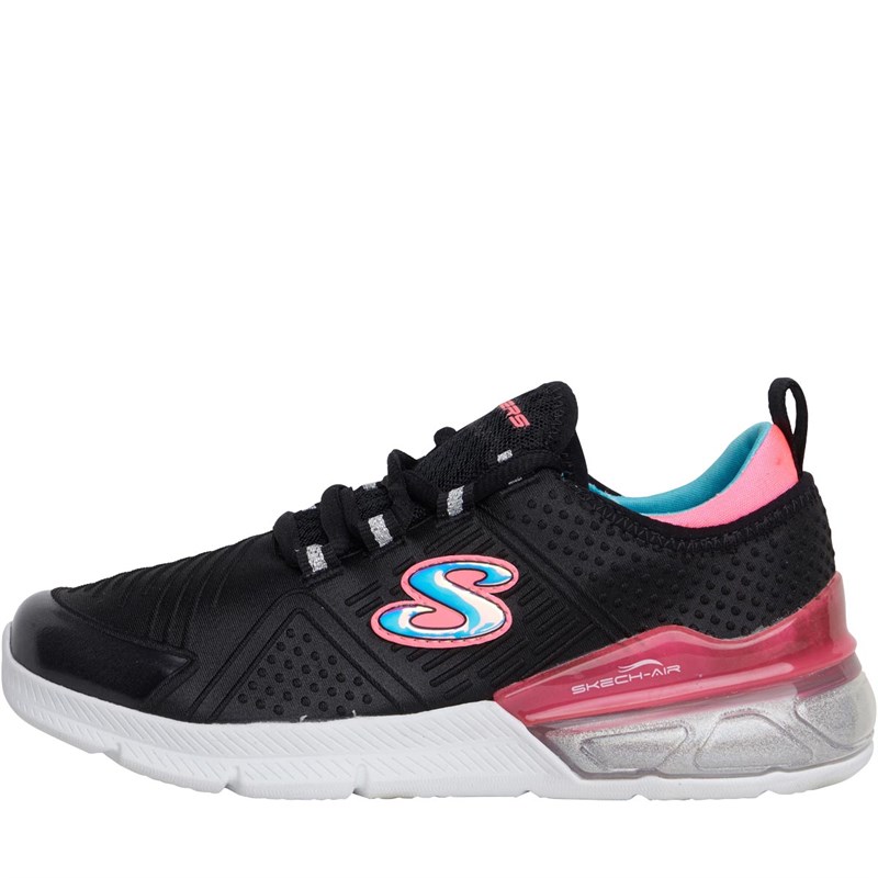 skechers skech lab sparkle knit deco lace trainer
