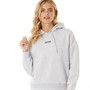 Penfield Womens Hudson Embroidered Oh BB Hoodie Pearl Grey Marl