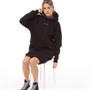 Penfield Womens Hooded Sweat BB Dress Black