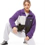 Penfield Womens P Bear Colour Block Borg Zip Thru Jacket Pansy