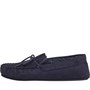 Mad Wax Mens Faux Suede Moccasins Navy