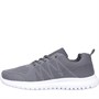 Mad Wax Mens Lace Up Memory Foam Knit Trainers Charcoal Grey