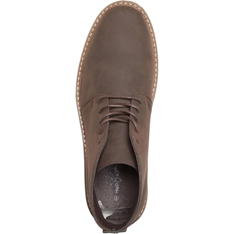 Buy Mad Wax Mens Cleat Soled Chukka Boots Brown