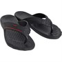 Mad Wax Herre Toe Post Sandaler Sort