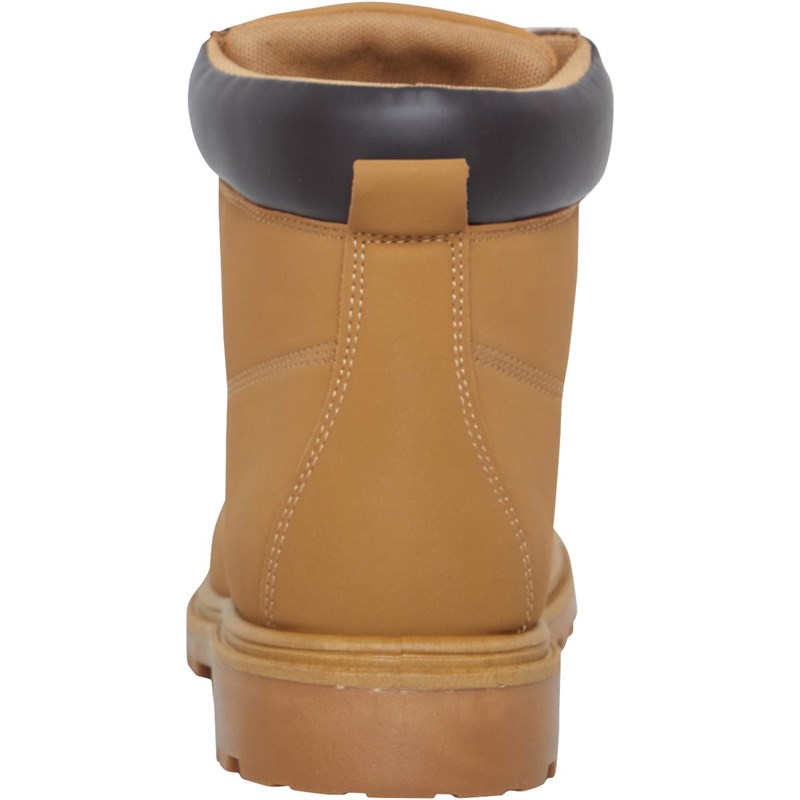 Mad Wax Mens Cleat Soled Boots Tan