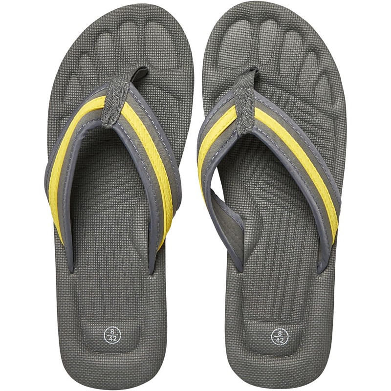 Mad Wax Mens Flip Flops Grey