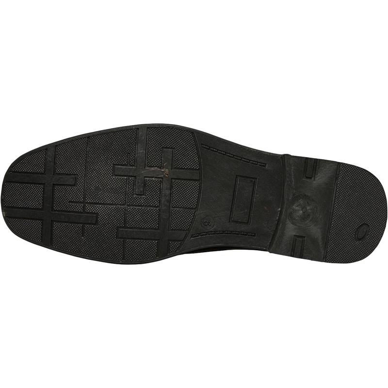 Mad Wax Mens Formal Slip On Shoes Black