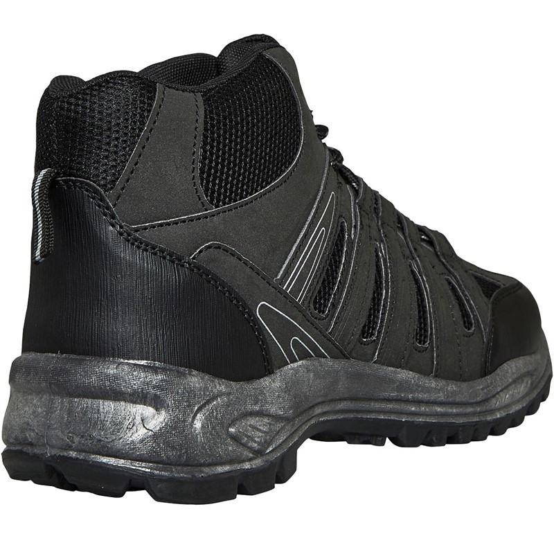 Mad Wax Mens Hiker Boots Black/Grey