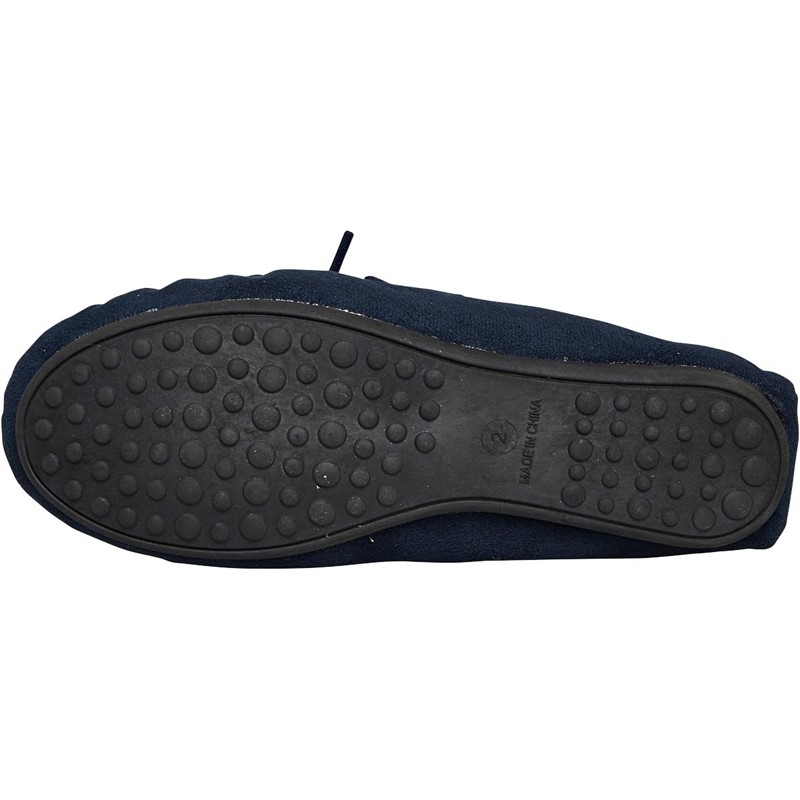 Mad Wax Boys Moccassin Slippers Navy