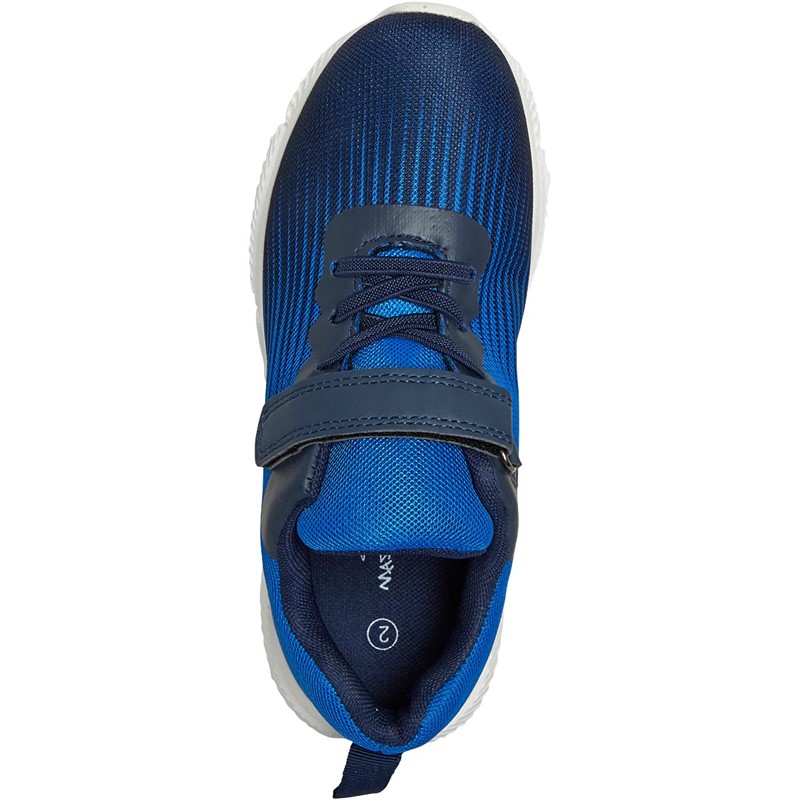 Mad Wax Junior Boys Velcro Trainers Royal/Navy