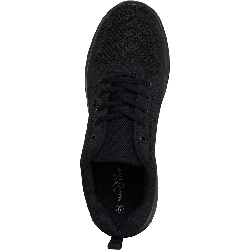 Mad Wax Mens Memory Foam Insocks Trainers Black