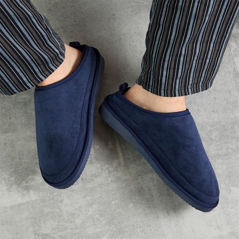 Mad Wax Mens Kinross Mule Slippers Navy