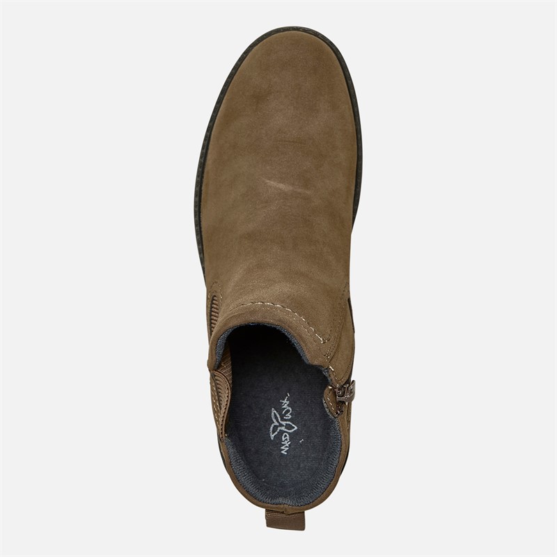 Mad Wax Mens Tenyson Chelsea Boots Dark Brown