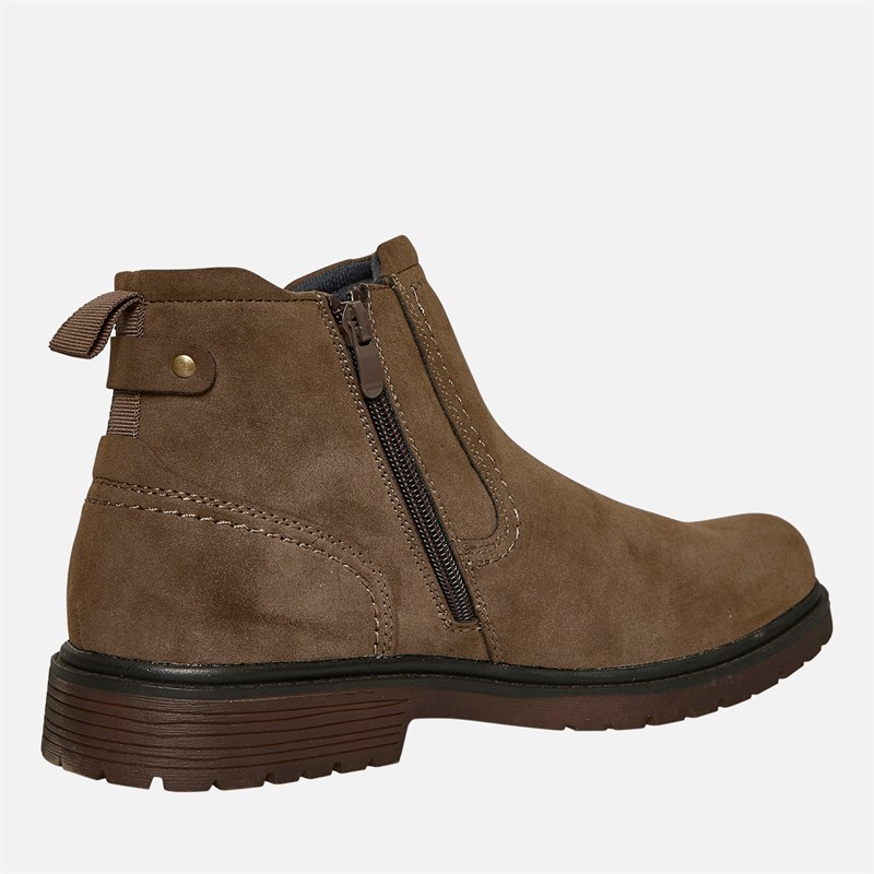 Mad Wax Mens Tenyson Chelsea Boots Dark Brown