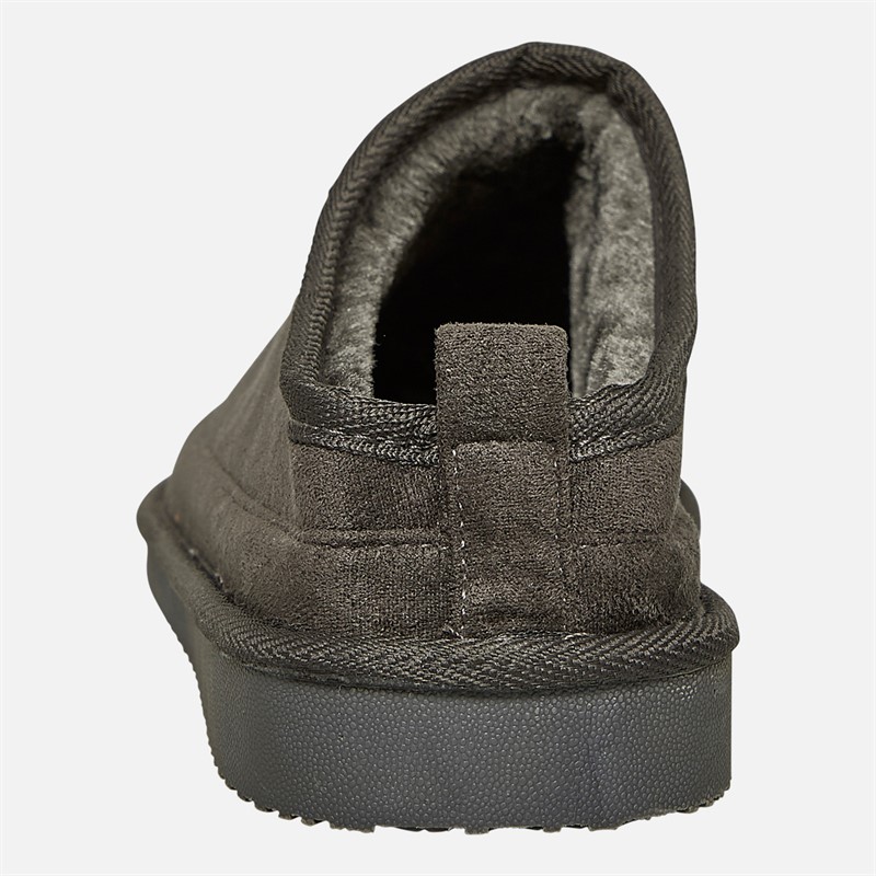 Mad Wax Mens Kinross Mule Slippers Grey